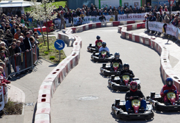 Absperrgitter bei Emsland Grand Prix